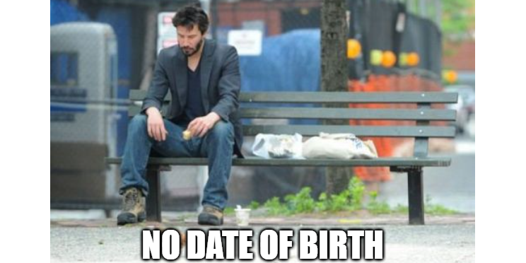 TC-CH-002: Date of Birth Disabled