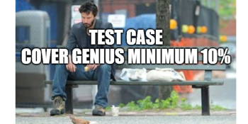 TC-EX-003: Cover Genius-MIN10PERCENT Event